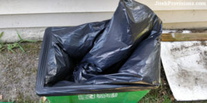 Lion's Mane Log Covered With Plastic