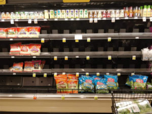 Empty shelves during last romaine lettuce recall