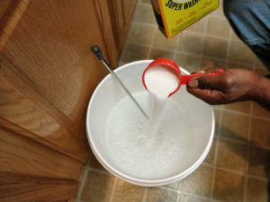 Pouring Washing Soda