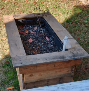 wood planter